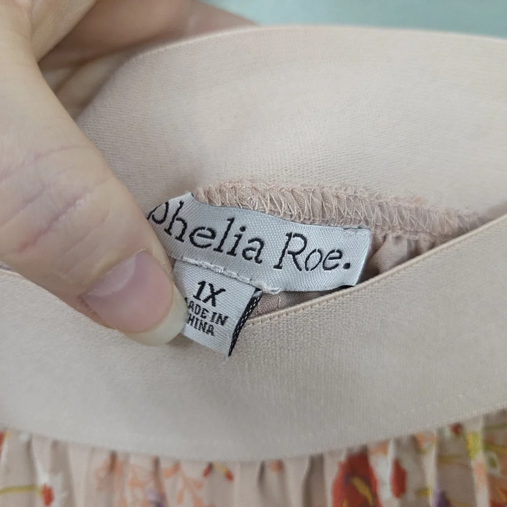 Ophelia Roe Floral Pink Spring Skirt Womens‎ Size 1X Plus Size Cruise Resort
